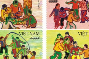 Phát hành bộ tem 'Trò chơi dân gian' nhân dịp Tết thiếu nhi 1/6