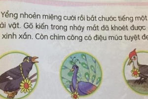 Sách Tiếng Việt lớp 1: Sử dụng ngữ liệu cẩu thả, tùy tiện? Sách Tiếng Việt lớp 1: Sử dụng ngữ liệu cẩu thả, tùy tiện?