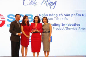 SCB nhận giải thưởng Ngân hàng có sản phẩm dịch vụ sáng tạo tiêu biểu năm 2018