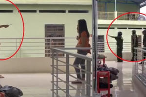 Cận cảnh vụ dùng dao không chế con tin ở Khánh Hòa