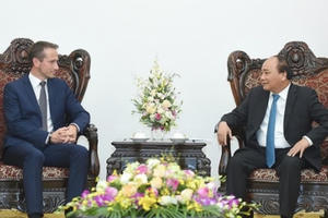 Thủ tướng Nguyễn Xuân Phúc tiếp bộ trưởng ngoại giao Đan Mạch