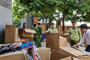 Vĩnh Phúc: Thu giữ gần 2.000 khẩu súng nhựa, đồ chơi nguy hiểm không rõ nguồn gốc