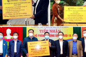 T&T Group và SHB tặng thiết bị, vật tư y tế trị giá 42 tỷ đồng giúp 8 tỉnh chống dịch