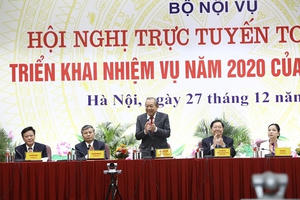 Phó Thủ tướng Trương Hòa Bình dự Hội nghị triển khai nhiệm vụ năm 2020 của ngành nội vụ