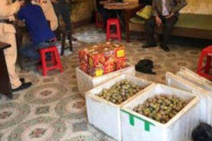 Nghệ An: Bắt giữ gần 100kg pháo lậu trên xe khách