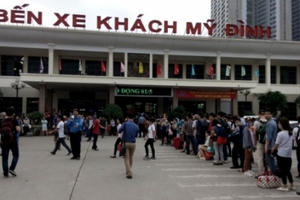 Sở GTVT Hà Nội vẫn giữ xe tuyến cố định tại bến Mỹ Đình