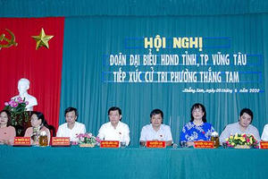 Bà Rịa – Vũng Tàu tổ chức tiếp xúc cử tri trước Kỳ họp thứ 17