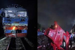 Cố tình vượt rào chắn đường sắt khi cần chắn đã hạ, một tài xế bị khởi tố