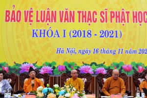 Học viện Phật giáo Việt Nam tổ chức bảo vệ luận văn Thạc sĩ cho các Tăng ni sinh