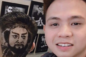 Chàng trai "xứ Nhút" Nghệ An với tài khắc họa chân dung lên tóc