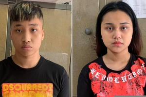 Hà Nội: Tạm giữ hình sự đôi nam nữ dùng dao dí vào cổ tài xế Grab, cướp xe máy