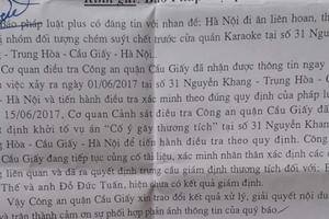 Hà Nội: CA quận Cầu Giấy khởi tố đối tượng chém người suýt chết sau phản ánh của Pháp luật Plus