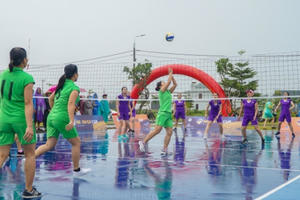 Đà Nẵng: Khai mạc giải bóng chuyền nữ ngành giáo dục quận Ngũ Hành Sơn