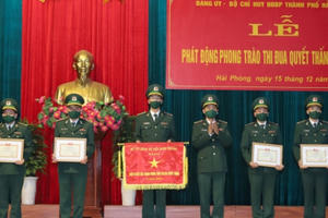 Biên phòng Hải Phòng ký kết giao ước thi đua quyết thắng năm 2022