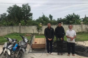 Khởi tố 3 đối tượng trộm 100m cáp viễn thông tại Hà Tĩnh