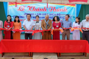 Bàn giao công trình cho trường học sinh đồng bào dân tộc tỉnh Bình Phước