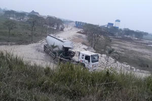 Trạm trộn bê tông Cường Thịnh hoạt động trái phép