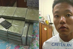 Xách thuê 30 bánh heroin ở khu vực biên giới, đối tượng người Lào bị bắt ngay tại trận