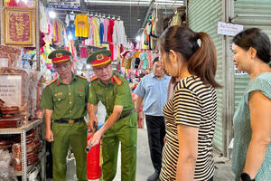 Siết chặt an toàn phòng cháy tại chợ truyền thống và đẩy mạnh tuyên truyền dịp Tết tại Đồng Nai
