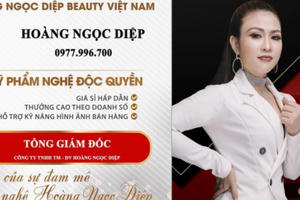 Mỹ phẩm Hoàng Ngọc Diệp: Sau màn “ve sầu thoát xác” vẫn bán hàng chui.