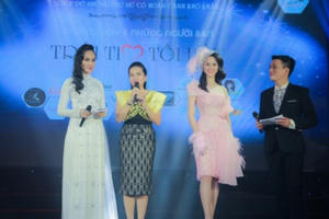 Á hậu Dương Yến Phi tỏa sáng trong vị trí vedette, đấu giá gây quỹ thành công cho đêm nhạc thiện nguyện