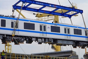 6 toa tàu Metro Số 1 cập cảng TP HCM