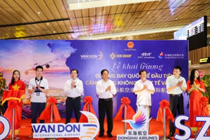 Sân bay Vân Đồn đón chuyến bay quốc tế đầu tiên