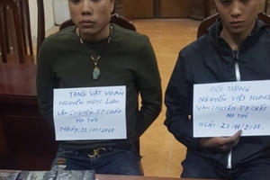 Công an quận Thanh Xuân thông tin vụ nổ súng khống chế 2 đối tượng vận chuyển 6 bánh heroin