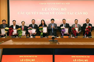 Hà Nội bổ nhiệm nhiều cán bộ chủ chốt