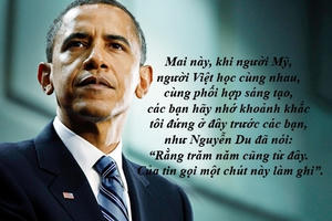 Những “điểm cộng” văn hóa của ông Obama trong chuyến thăm Việt Nam Những “điểm cộng” văn hóa của ông Obama trong chuyến thăm Việt Nam
