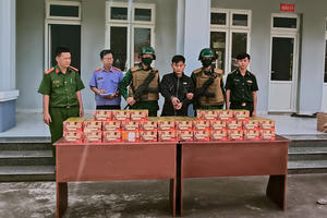 BĐBP Tây Ninh bắt đối tượng vận chuyển gần 1 tạ pháo hoa nổ qua biên giới