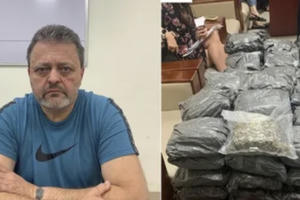 Nguỵ trang 30kg ma tuý bằng vải vụn tẩm tinh dầu tỏi