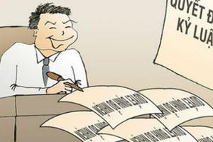 Xử lý cán bộ, còn tùy...