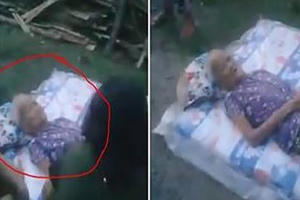 Lan truyền clip con vứt mẹ già ra đường gây xôn xao cộng đồng mạng