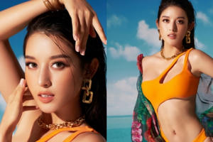 Á hậu Huyền My khoe dáng nuột nà với bikini