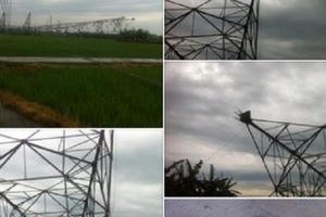 Dư luận nghi ngờ cột điện 500Kv bất ngờ đổ sập, cán bộ đổ cho "giông bão"
