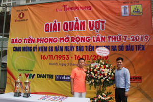 Tưng bừng khởi tranh giải Quần vợt báo Tiền Phong mở rộng 2019