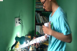 Nam sinh “cánh tay robot cho người khuyết tật” giành giải Ba cuộc thi Khoa học Kỹ thuật Quốc tế