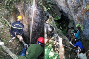Nam thanh niên trượt chân, tử vong dưới hang sâu gần 150m