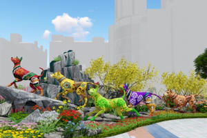 TP HCM: Chú chó Phú Quốc trở thành linh vật của đường hoa xuân Nguyễn Huệ