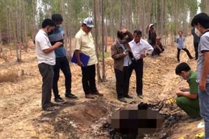 Điều tra vụ thi thể người đàn ông cháy xém dưới chân núi Nam Giới