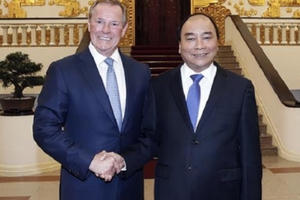 Thủ tướng Nguyễn Xuân Phúc tiếp khách quốc tế Thủ tướng Nguyễn Xuân Phúc tiếp khách quốc tế