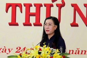 Bà Bùi Thị Quỳnh Vân tái đắc cử Chủ tịch HĐND tỉnh Quảng Ngãi khóa XIII
