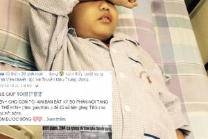 Nghẹn lòng người mẹ đơn thân rao bán nội tạng trên Facebook để cứu con trai