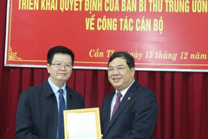 Phó Bí thư Cần Thơ làm Phó Trưởng Ban Nội chính Trung ương Phó Bí thư Cần Thơ làm Phó Trưởng Ban Nội chính Trung ương