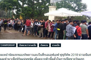 Báo Thái Lan sốc vì cơn sốt vé “khủng khiếp” ở Việt Nam