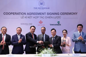 Quốc Lộc Phát, SonKim Land và Vietcombank ký kết chiến lược phát triển dự án The Metropole Thủ Thiêm