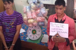 Lực lượng chức năng Việt Nam - Lào bắt 2 đối tượng, thu 35kg thuốc phiện