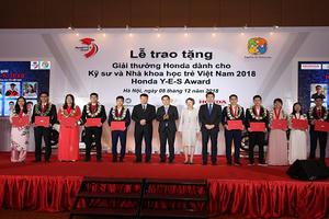 Trao tặng Giải thưởng Honda Y-E-S lần thứ 13 dành cho Kỹ sư và Nhà khoa học trẻ Việt Nam