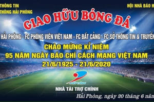 Giao hữu bóng đá mừng kỷ niệm 95 năm Ngày Báo chí Cách mạng Việt Nam